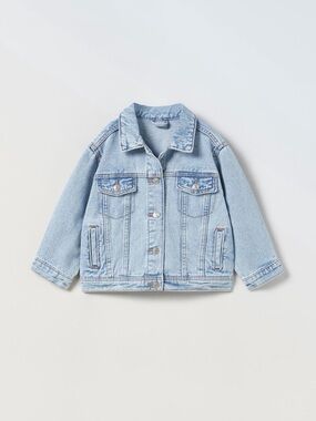 Zara girls Light Blue Kids Denim Jacket size 4-5